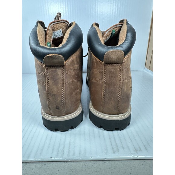 Size 13 Timberland Pro Men's 6" Gritstone Soft Toe Lace Work Boot Solid Brown - Picture 5 of 8